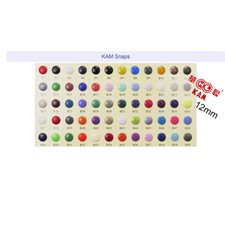 1000pcs Kam Snaps Original T5 - 60 Color Push Buttons Pocket Lock Snaps