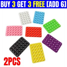 2Pcs Double Side Silicon Suction Pad Mobile Phone Case Fixture Sticky Grip Band