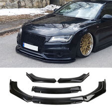 For AUDI A3 S3 S4 B8 8P Gloss Front Bumper Lip Splitter Spoiler Chin Body Kit