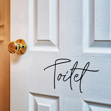 Toilet Sign - Handwritten Font
