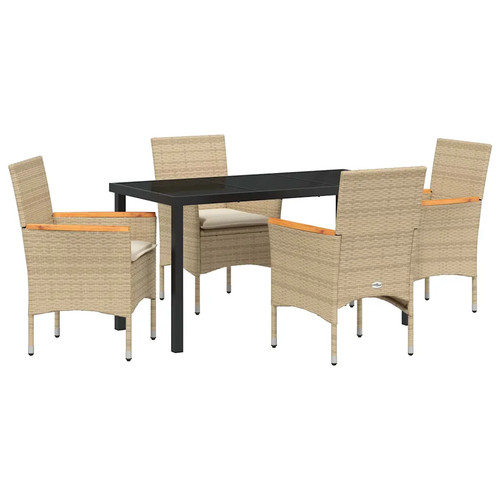 Garden dining set with cushion - garden,