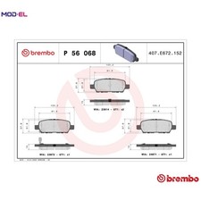 BRAKE PAD SET DISC BRAKE P 56 068 FOR INFINITI SUZUKI GRAND/VITARA/XL-7/II/SUV