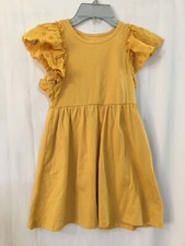 Wonder Nation Girls Eyelet Sleeve W/ Pockets Dress Golden Pond NWT