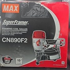 MAX USA CORP CN890F2 SuperFramer Framing Coil Nailer – 15° Coil, 2"–3.5" Nails