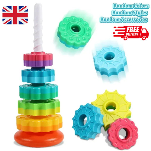 Baby rainbow spinning tower - baby,