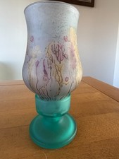 Hand Painted floral Glass Tea