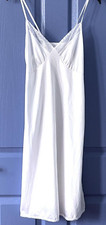 Vintage white nylon slip with