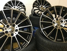 18" MERC TWIST STYLE ALLOY WHEELS TO FIT MERC & TYRES A CLASS C CLASS BLACK POL
