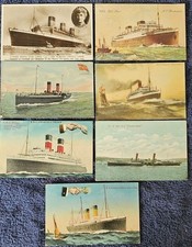 Set Of Ship Liner Postcards