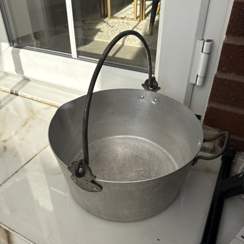 Vintage large aluminium jam - vintage,