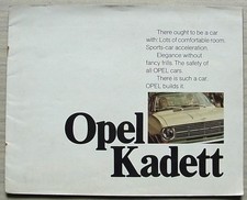 OPEL KADETT Car Sales Brochure Sept 1969 COUPE Saloon RALLYE