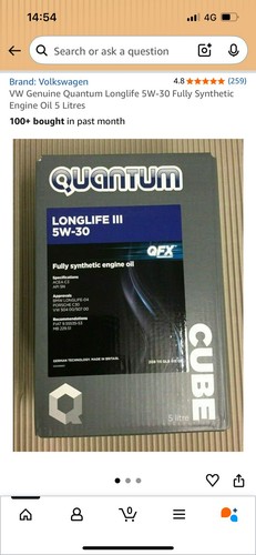 Genuine quantum longlife - vw,