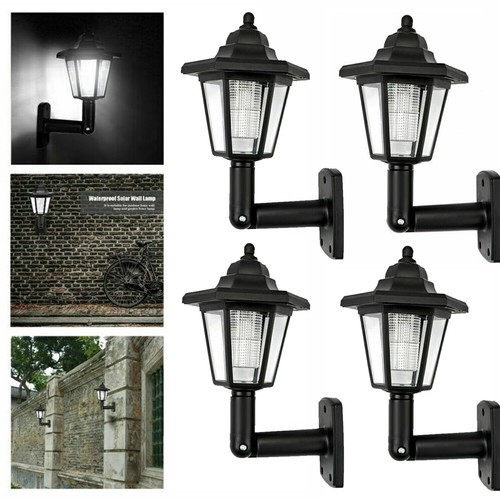 4pcs solar wall lanterns - solar,