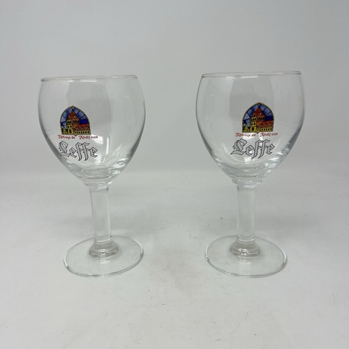 Two leffe belgian beer glass - two,