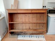 lovely old pine, solid dresser top, well made, architrave and scalloped base