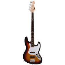 Bass Guitar Aria STB J, 3 Tone Sunburst with White Pickguard