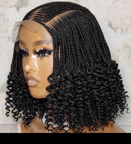 Short braided wig - wig, women