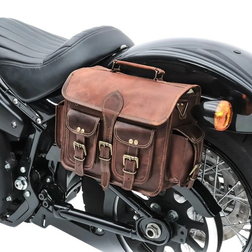 2pc brown leather motorcycle - 2pc,