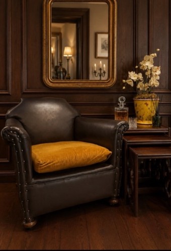 Antique studded leather - studded, art