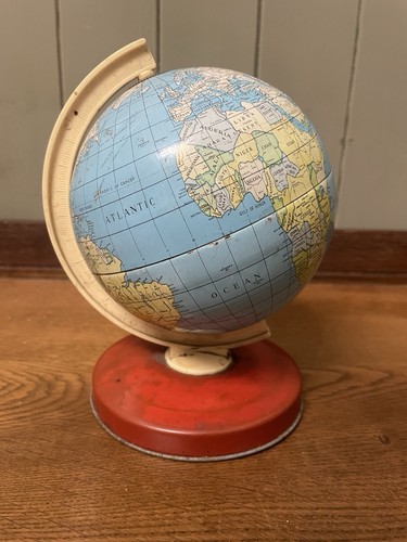 Vintage terrestrial tin globe - vintage,