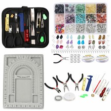 Jewellery Making Kit Wire Findings Pliers Set Bracelet Repair Starter DIY Tool
