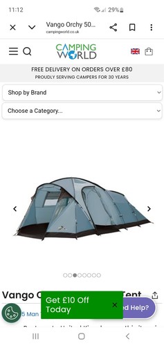 Vango orchy 500 tent person - orchy,