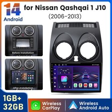 DAB+ For Nissan Qashqai J10 2006-2013 Android 14 Car Stereo Radio GPS Sat Nav BT