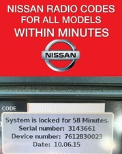 ✅NISSAN QASHQAI CAR RADIO NAVIGATION UNLOCKING PIN CODE DECODE FAST & RELIABLE✅