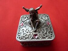 CRYSTAL DELIGHTS "THE LEONARDO COLLECTION" JEWELLED TRINKET BOX - PINK JEWELS 2