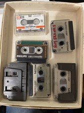 JOB LOT 5 PHILIPS MINI-CASSETTES & 1 OLYMPUS XB60 MICRO CASSETTE