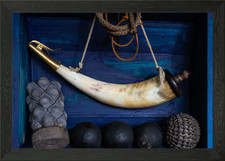 Powder Horn, Grenades Framed