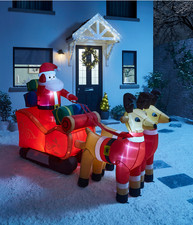 Inflatable Santa Sleigh 2.4m