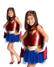 Wonder Woman Costume Girls TuTu Superhero Fancy Dress Kids Outfit