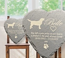 Large Personalised Slate Pet
