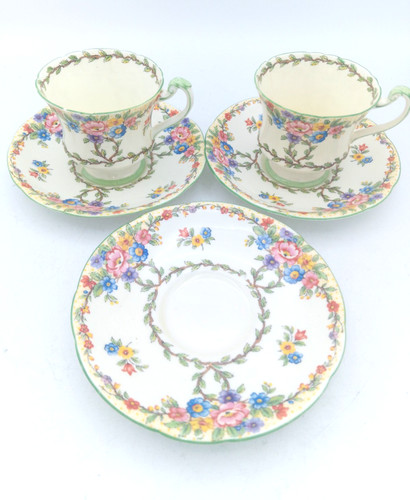 Paragon cups 3 saucers - paragon,