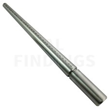 Ring mandrel uk sizes solid steel finger A-Z jewellery shaping sizing craft tool
