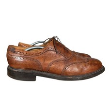 Joseph Cheaney Hythe Brogue Shoes UK10.5 Men Brown Grain Leather Wingtip England