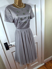 Fee G Silver Grey Floral