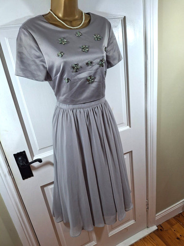Fee silver grey - silver, floral