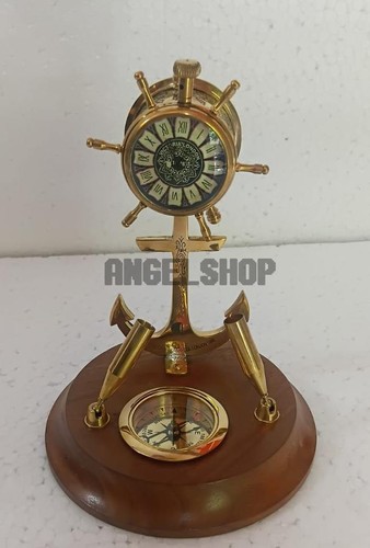 Antique brass ship engine - ship, room
