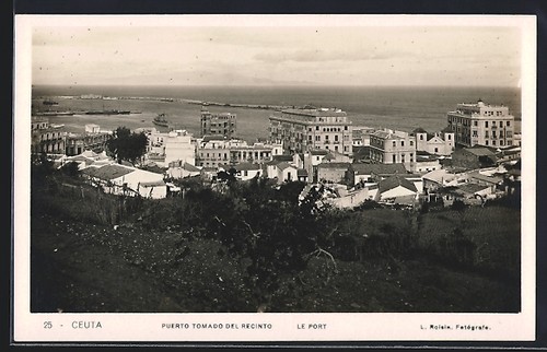 Postcard ceuta puerto - postcard, tomado