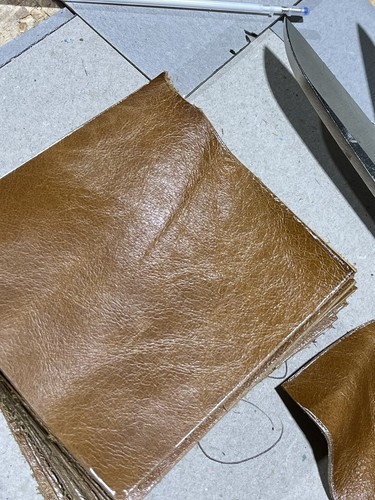 Real leather squares 20cm - real, x