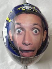 Rossi K3 agv “ Face” replica race helmet. Unworn with original tags. Size Large.