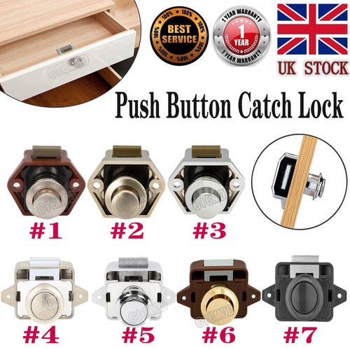 Push button cupboard drawer - button,