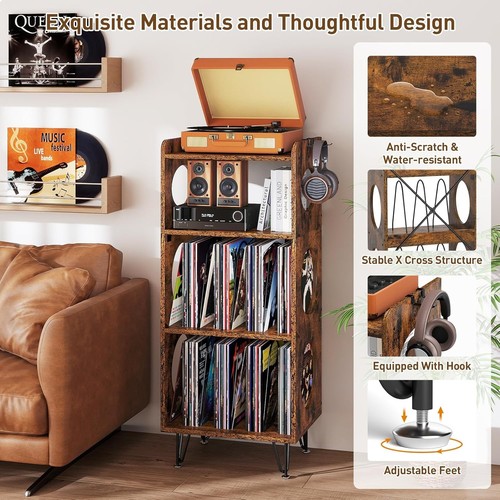 Record player stand - record,