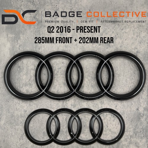 Gloss black badge set - black,