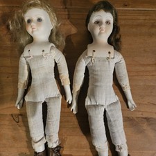 1970s pierrot Bisque Porcelain