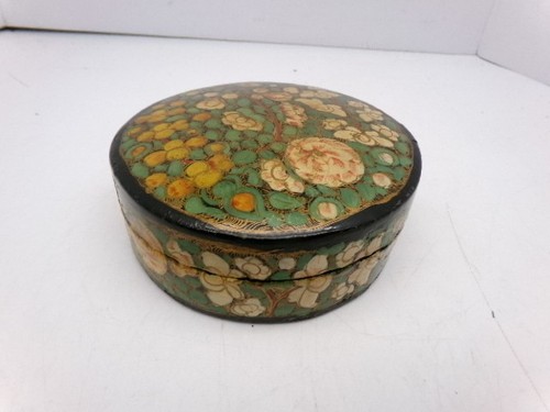 Vintage paper mache box hand - vintage,