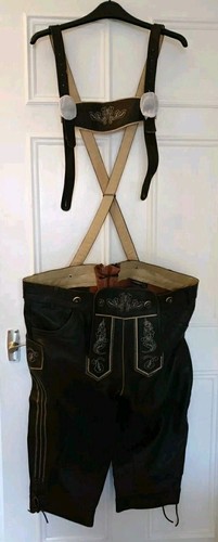 Leather shorts lederhose brown - leather,