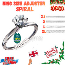 Invisible Ring Size Adjuster Silicone Spiral Reducer Transparent Resizer UK Item